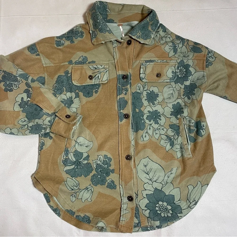 NWT New $178 Free People Printed Ruby Jacket Size S